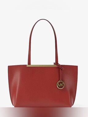 MICHAEL KORS EVELYN SMALL TOTE BAG GOLD HARDWARE